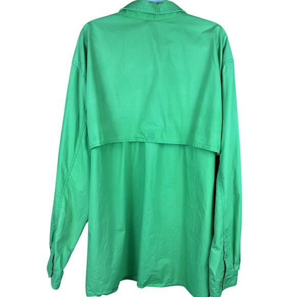 GUIDE SERIES Mens Vented Long Sleeve Hunting Shirt Sz 3XLT Green *FLAW* - Picture 4 of 9